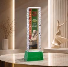 Arezzo VividPrint Award on Base - Green - New Items