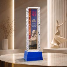 Arezzo VividPrint Award on Base - Blue - New Items