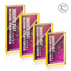 Colebrook VividPrint Double Sided Award - Gold - Safety Awards