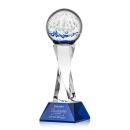 Starburst Award on Langport Base - Blue