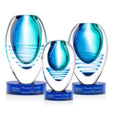 Contessa Award on Stanrich Base - Blue - New Items