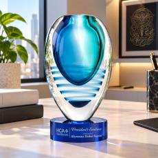 Contessa Award on Stanrich Base - Blue - New Items