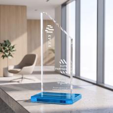 Dixon Award - Sky Blue - Colored Glass Awards