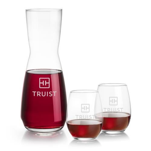 Corporate Gifts - Barware - Barware Gift Sets - Mason Carafe & Stanford Stemless Wine