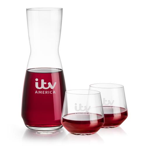 Corporate Gifts - Barware - Barware Gift Sets - Mason Carafe & Sturgis Stemless Wine Set