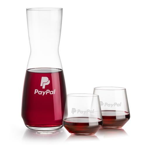 Corporate Gifts - Barware - Barware Gift Sets - Mason Carafe & Tucson Stemless Wine