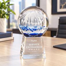 Starburst Glass Award on Fortino Base - Clear