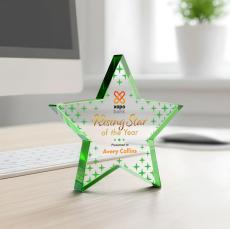 Esna Star VividPrint Award - Green - Desktop Awards