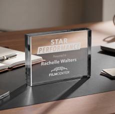 Verona Paperweight - Black - Safety Awards
