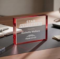 Verona Paperweight - Red - Safety Awards