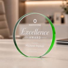 Gainsborough Circle Award - Green - Desktop Awards
