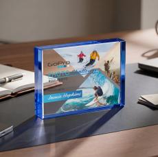 Verona VividPrint Paperweight - Blue - Safety Awards