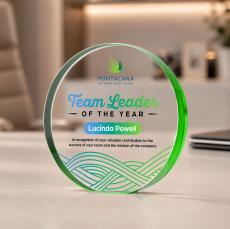 Gainsborough VividPrint Award - Green - Desktop Awards