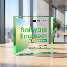 Upton VividPrint Award - Green - Square Awards