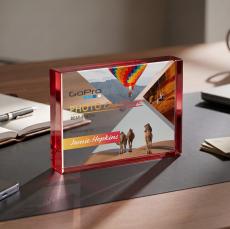 Verona VividPrint Paperweight - Red - Safety Awards