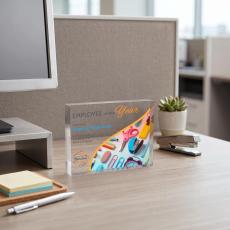 Toledo VividPrint Award - Clear (Horiz) - Desktop Awards