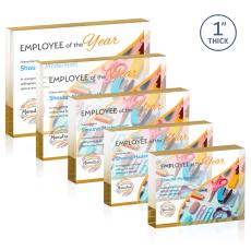 Toledo VividPrint Award - Gold (Horiz) - Desktop Awards