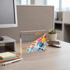 Toledo VividPrint Award - Gold (Horiz) - Desktop Awards