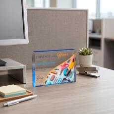 Toledo VividPrint Award - Blue (Horiz) - Desktop Awards