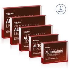 Toledo VividPrint Double Sided Award - Red (Horiz) - Deal Toys