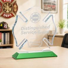 Maltese Cross Award - Green - Safety Awards