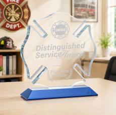 Maltese Cross Award - Blue - Safety Awards