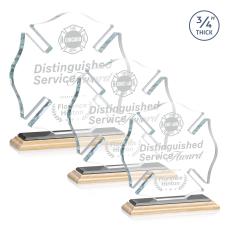Maltese Cross Award - Bamboo/Ebony - Safety Awards