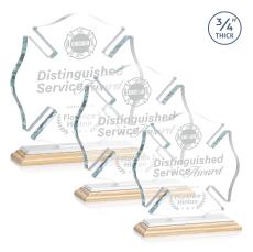 Maltese Cross Award - Bamboo/White - Safety Awards