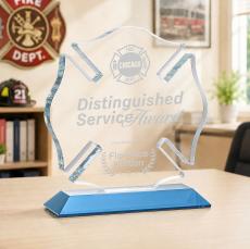 Maltese Cross Award - Sky Blue - Safety Awards