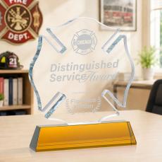 Maltese Cross on Newhaven - Amber - Safety Awards