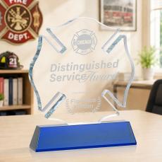 Maltese Cross on Newhaven - Blue - Safety Awards