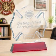 Maltese Cross on Newhaven - Red - Safety Awards