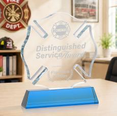Maltese Cross on Newhaven - Sky Blue - Safety Awards