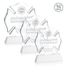 Maltese Cross on Newhaven - White - Safety Awards