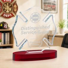 Maltese Cross on Alberton - Red - Safety Awards