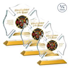 Maltese Cross VividPrint Award - Amber - Safety Awards