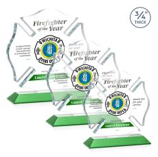 Maltese Cross VividPrint Award - Green - Safety Awards