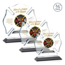 Maltese Cross VividPrint Award - Black - Safety Awards