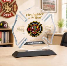 Maltese Cross VividPrint Award - Black - Safety Awards