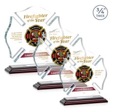 Maltese Cross VividPrint Award - Rosewood - Safety Awards