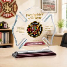 Maltese Cross VividPrint Award - Rosewood - Safety Awards
