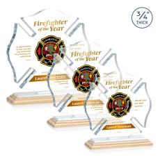 Maltese Cross VividPrint Award - Bamboo/White - Safety Awards