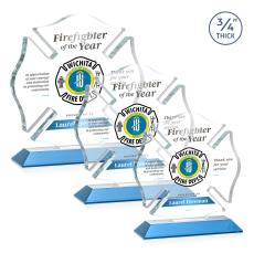 Maltese Cross VividPrint Award - Sky Blue - Safety Awards