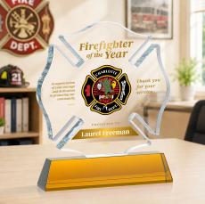 Maltese Cross VividPrint Award on Newhaven - Amber - Safety Awards