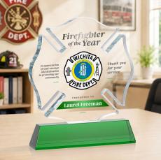 Maltese Cross VividPrint Award on Newhaven - Green - Safety Awards