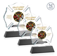 Maltese Cross VividPrint Award on Newhaven - Black - Safety Awards