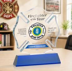 Maltese Cross VividPrint Award on Newhaven - Blue - Safety Awards