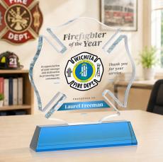 Maltese Cross VividPrint Award on Newhaven - Sky Blue - Safety Awards