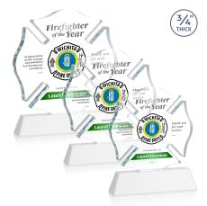 Maltese Cross VividPrint Award on Newhaven - White - Safety Awards