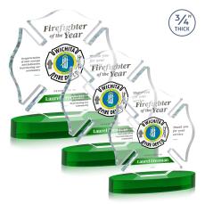 Maltese Cross VividPrint Award on Alberton - Green - Safety Awards